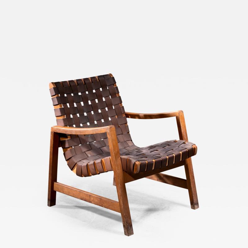 Jens Risom Jens Risom Model 652 Webbed Lounge Chair for Knoll USA 1940s