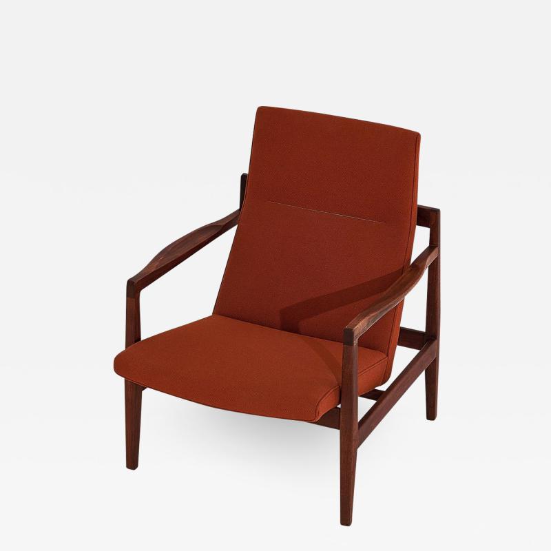 Jens Risom Jens Risom Walnut Lounge Chair 1960