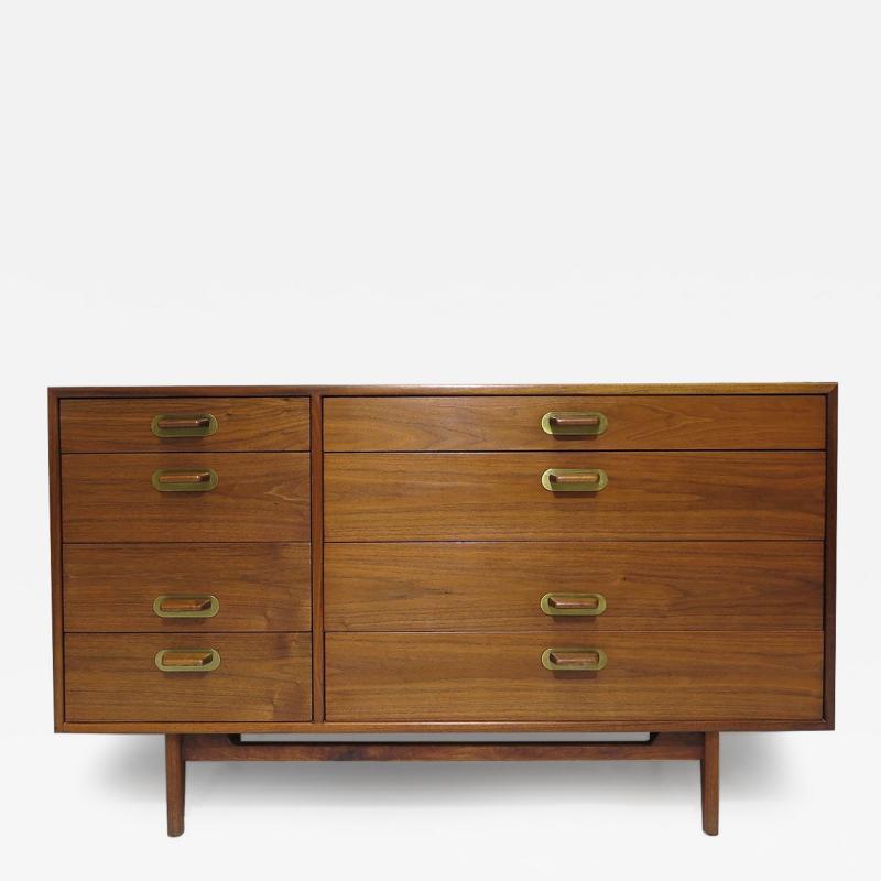 Jens Risom Mid century Jens Risom Walnut Eight Drawer Dresser