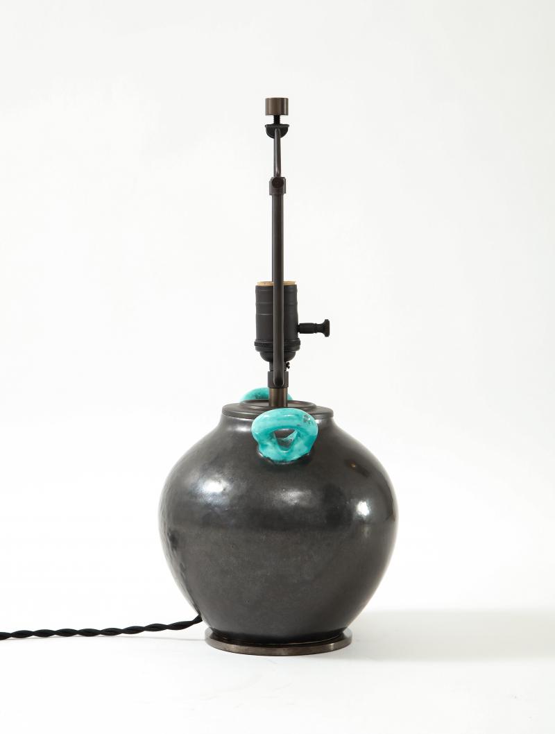 Jerome Massier Ceramic Table Lamp by Jerome Massier, Vallauris