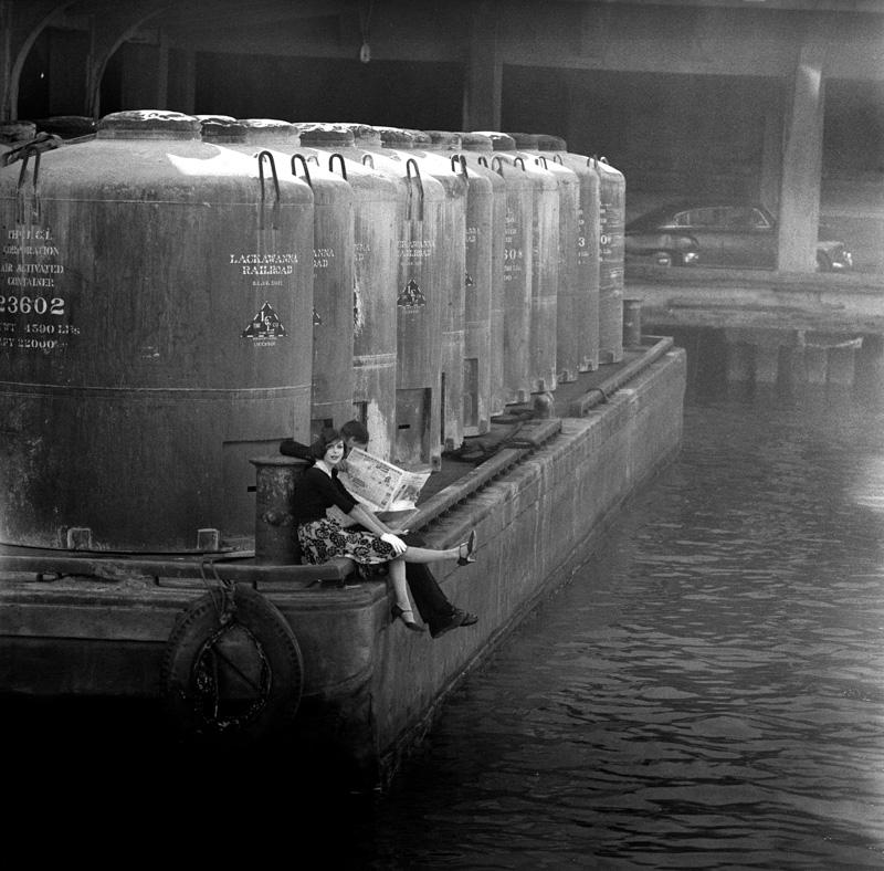 Jerry Schatzberg Anne St Marie and Bob Smith Vogue Barge