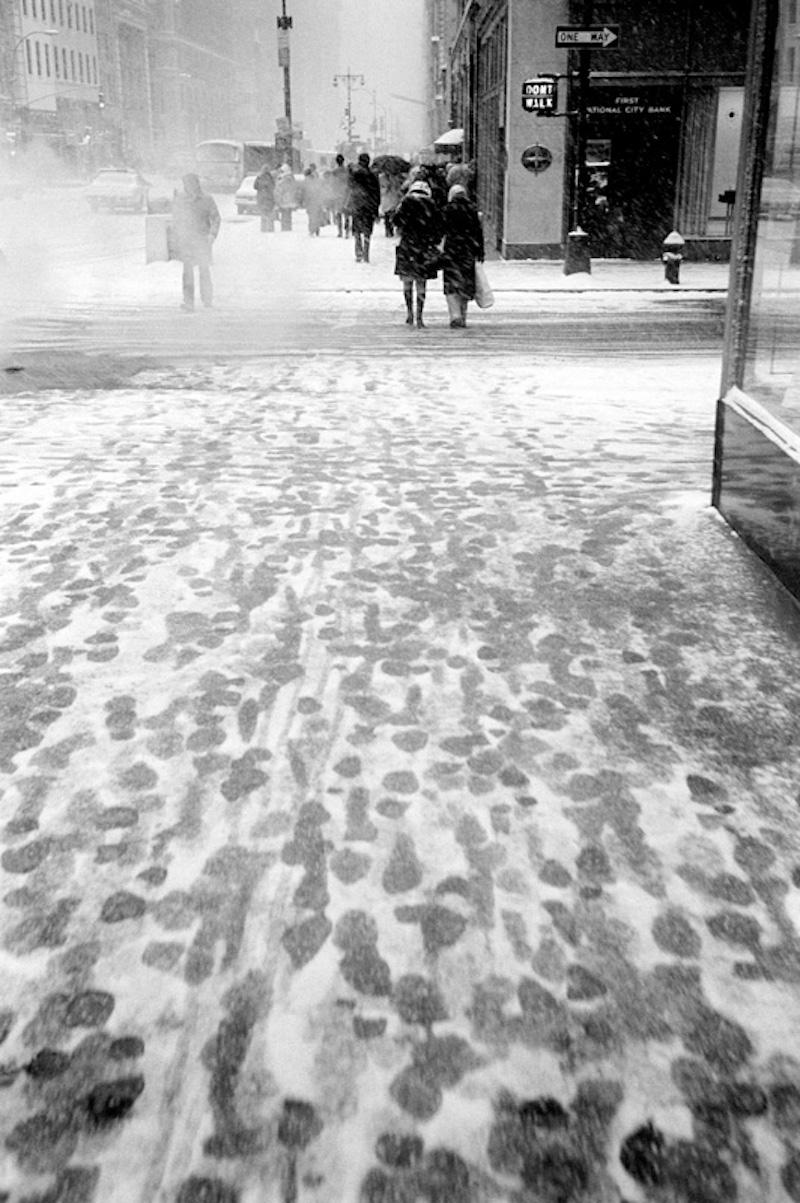 Jerry Schatzberg Footsteps in the Snow