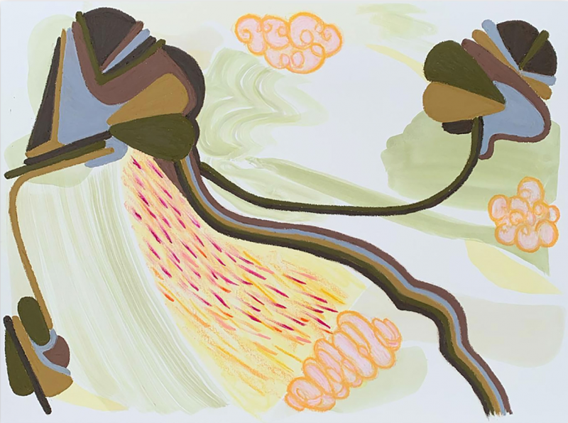 Jessica Snow Minoan Stories 6 Abstract painting 2022