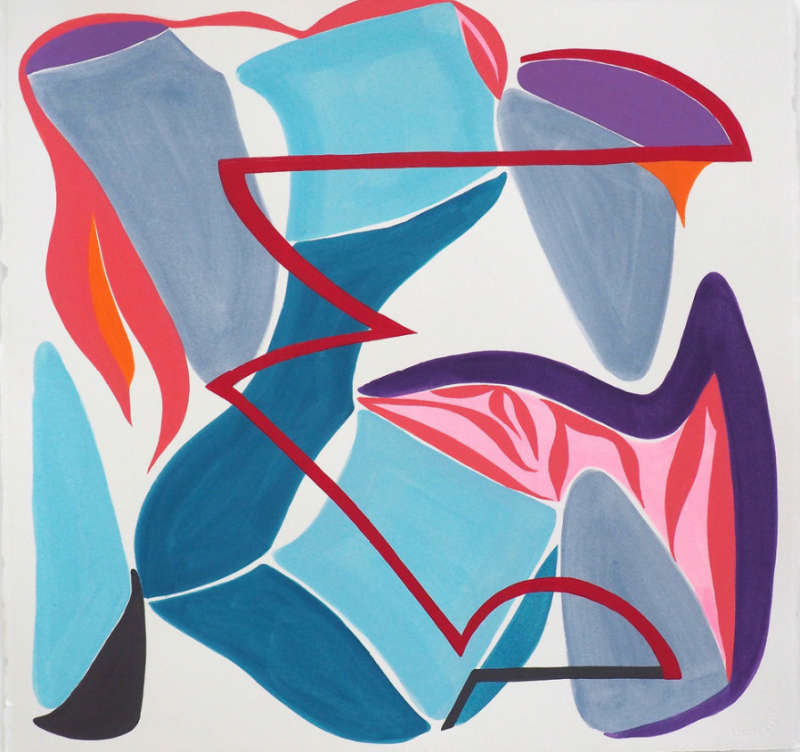 Jessica Snow Terra Incognita 1 Abstract painting 2018