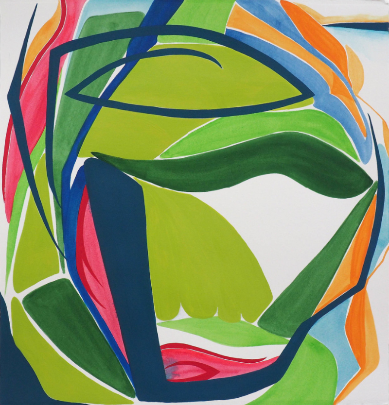 Jessica Snow Terra Incognita 5 Abstract painting 2018