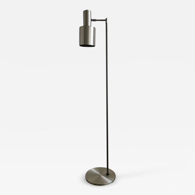 Jo Hammerborg Midcentury Jo Hammerborg Aluminium Studio Floor Lamp for Fog M rup 1960s