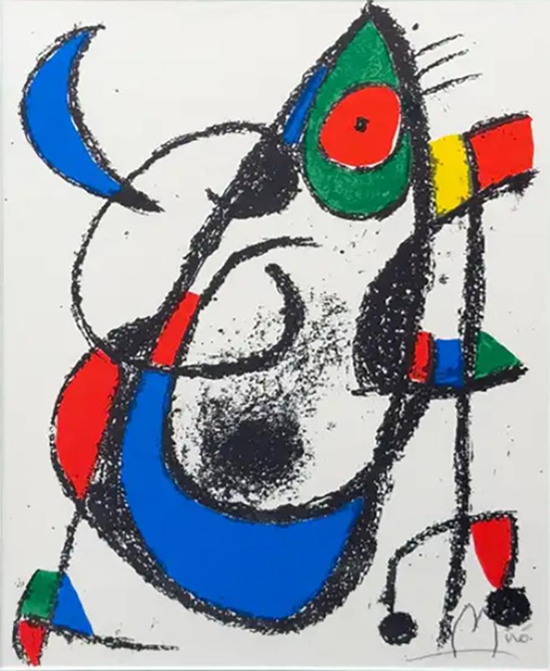 Joan Mir Joan Miro Original Lithograph XI Portfolio II Maeght Publisher Hand Signed 1975