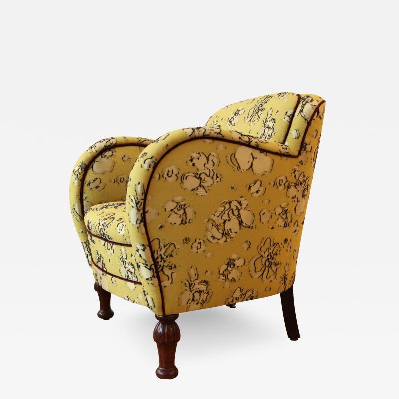 Joanna Frank Danish 1930s Dressy Chair in Couture Textile