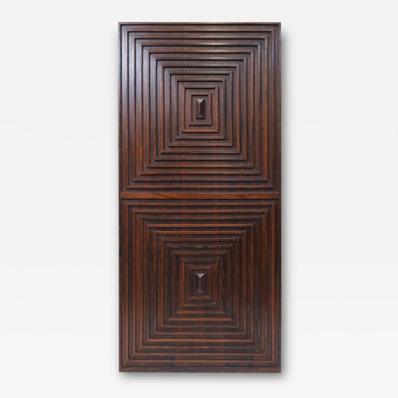 Joaquim Tenreiro Muxarabi Rosewood Wall Sculpture