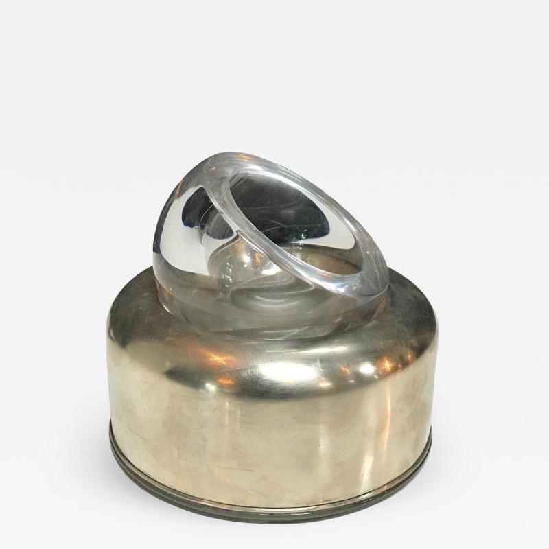 Joe Colombo Glass Ashtray and Metal Joe Colombo Biglia