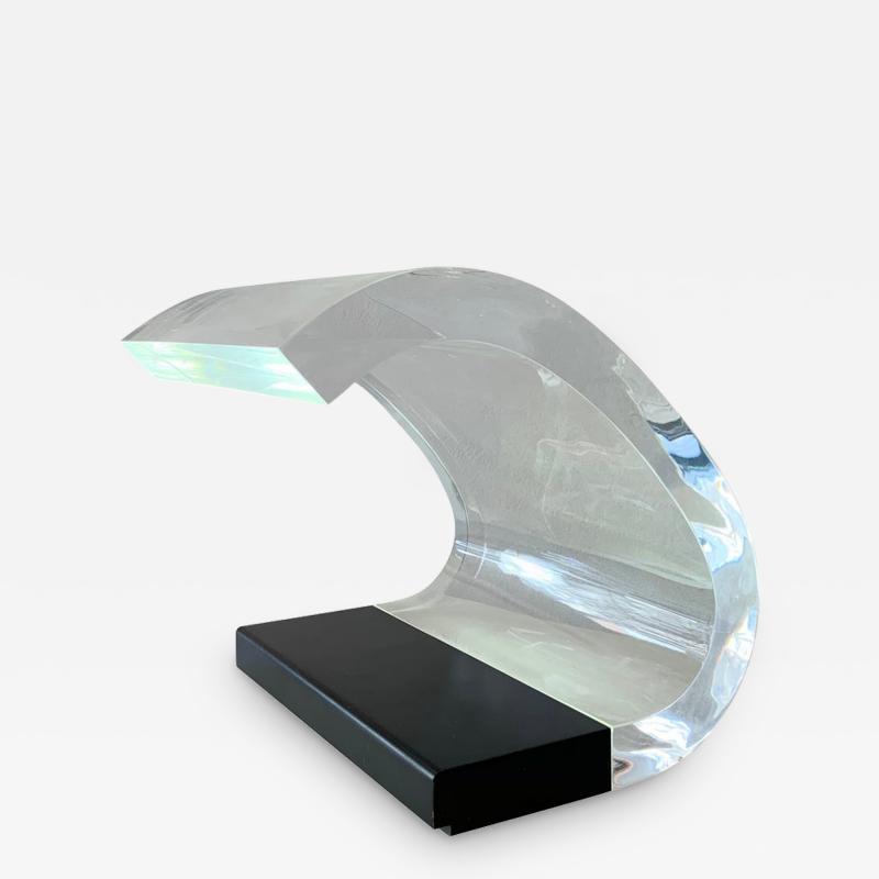 Joe Colombo Mid Century Plexiglass Table Lamp Model Acrilica by Joe Colombo
