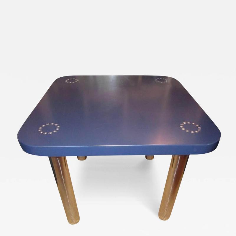 Joe Colombo Vintage Modern Chrome Base Game Table