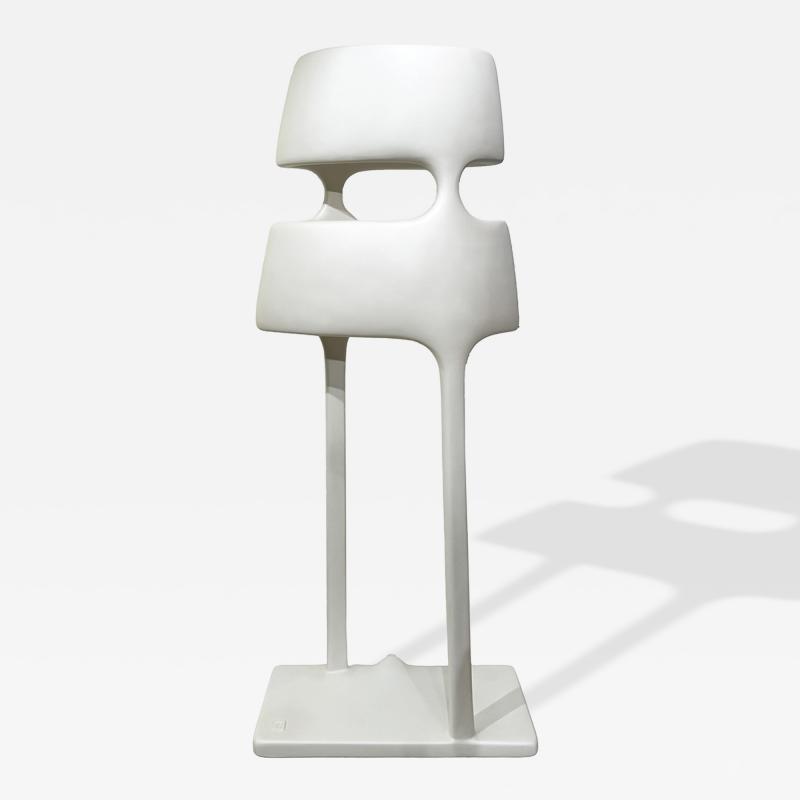 Joel Bartz EFFIGIE Floor lamp sculpture clay and cellulose unique lighting