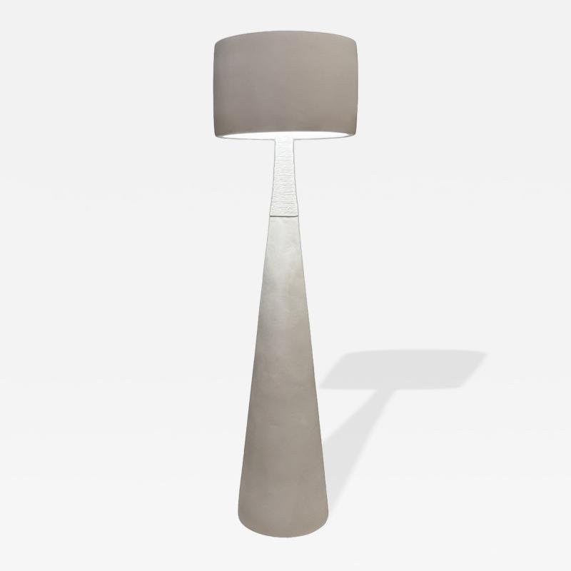 Joel Bartz ORANTE Floor lamp sculpture clay and cellulose unique lighting