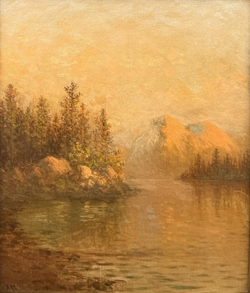 Johan Christian Olsen Hammerstad Mountainous Lake Landscape Norway 