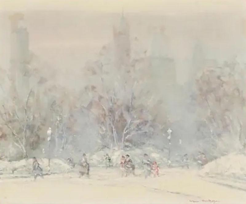 Johann Berthelsen Johann Berthelsen Central Park New York Under Snow