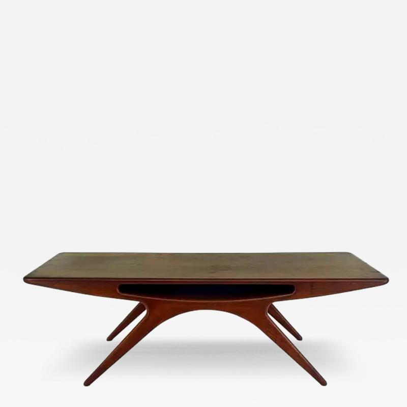 Johannes Andersen Johannes Andersen CFC Silkeb rg Smile Coffee Table 1950s Denmark