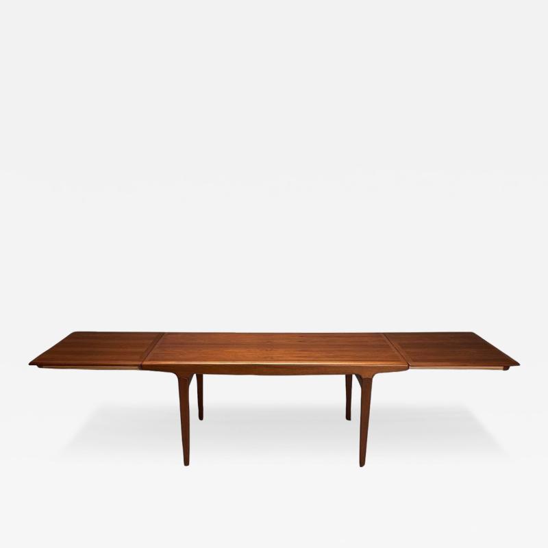 Johannes Andersen Johannes Andersen Danish Mid Century Modern Dining Table Teak Denmark 1960s