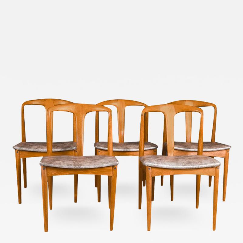 Johannes Andersen Johannes Andersen Danish Teak Mid Century Juliane Dining Chairs