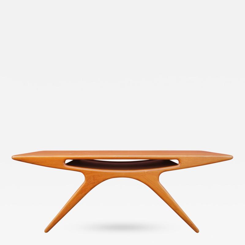 Johannes Andersen Teak Smile Coffee Table by Johannes Andersen for CFC Silkeborg