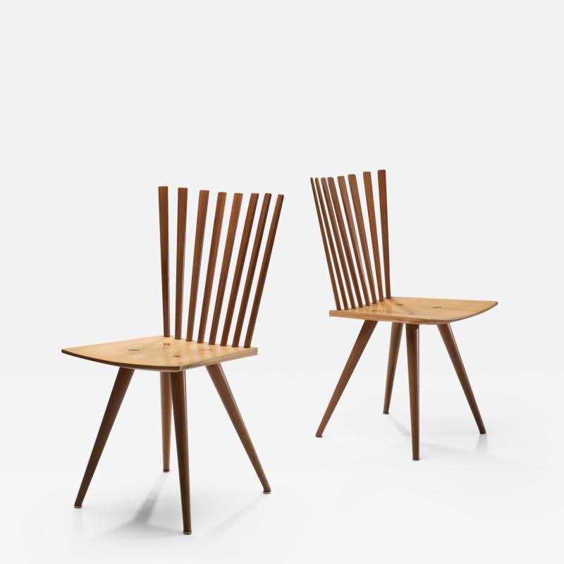 Johannes Foersom Peter Hiort Lorentzen Pair of Mikado chairs by Johannes Foersom and Peter Hiort Lorenzen Dk 90s