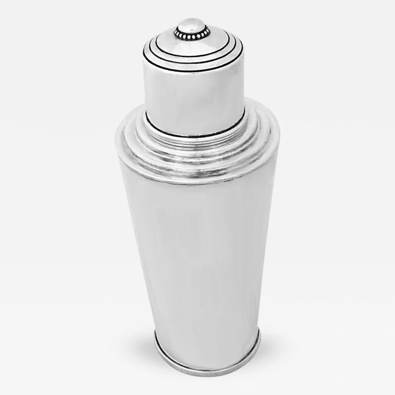 Johannes Siggaard 1930s Art Deco Moderne Sterling Silver Cocktail Shaker