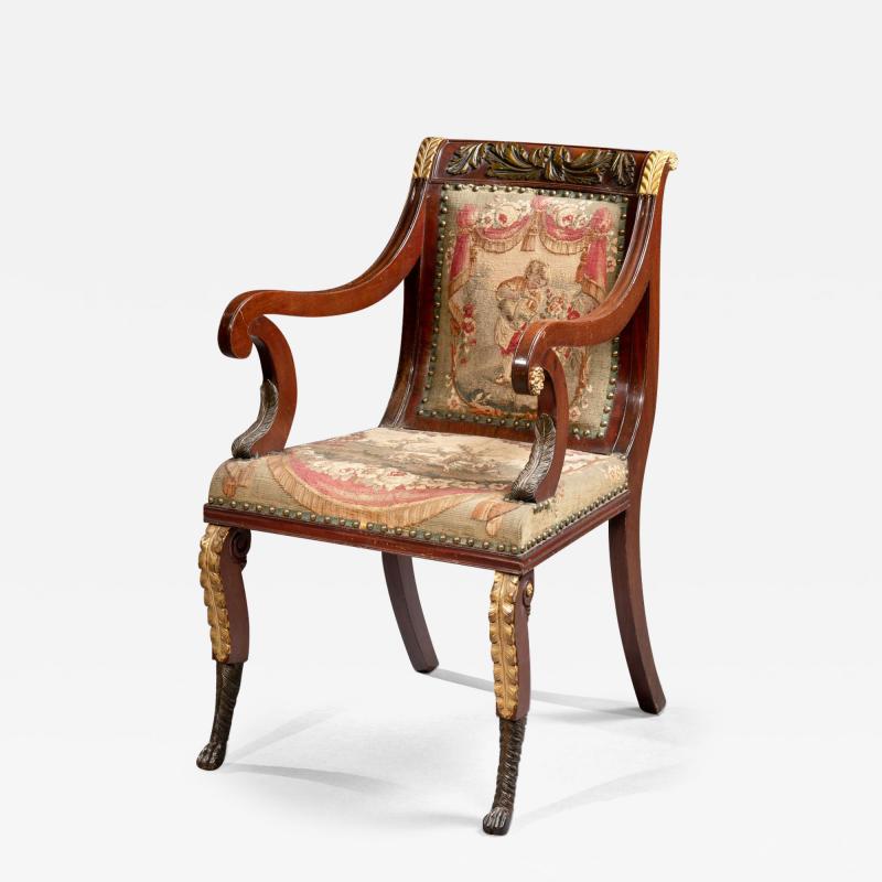 John Banks SUITE OF FEDERAL ARMCHAIRS MADE FOR JAMES BEEKMAN