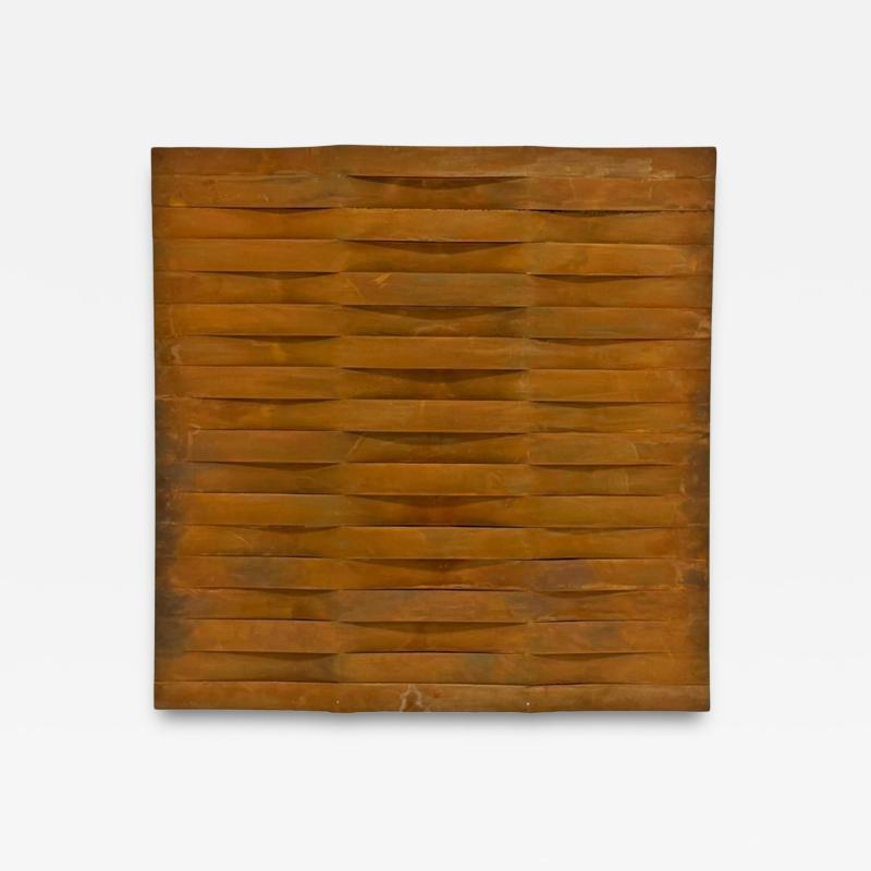 John Baughman John Baughman Weave Series Wall Sculpture Brutalist Wood Art Panel 2010
