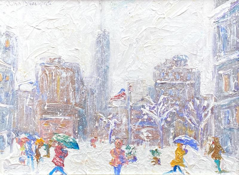 John Crimmins Wintry Day Madison Square 