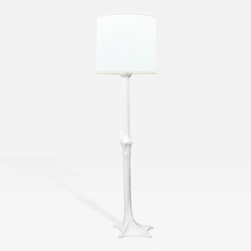 John Dickinson Ostrich Foor Floor Lamp in Cast Resin