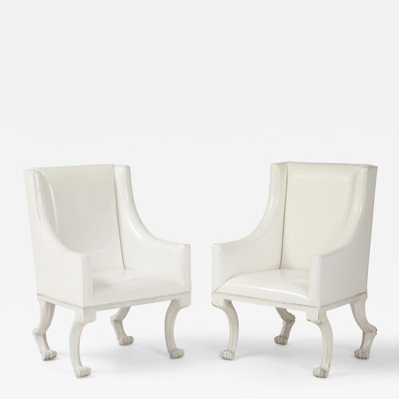 John Dickinson Pair of John Dickinson Inspired Etruscan Club Chair