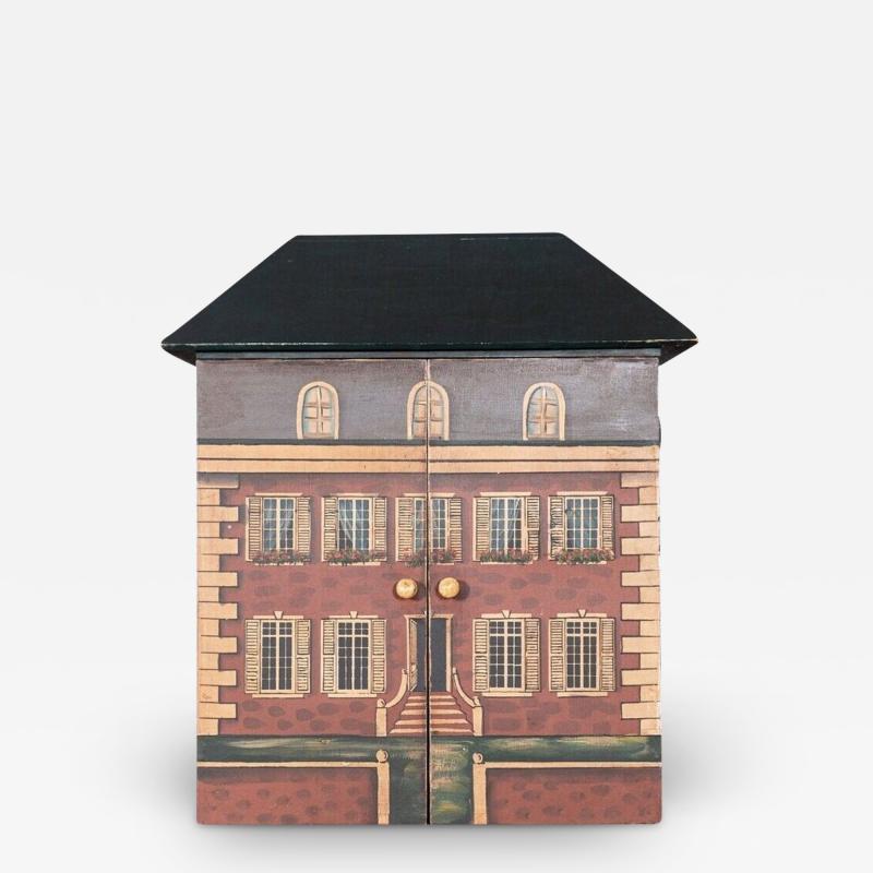John Dickinson Style Trompe l oeil Cabinet
