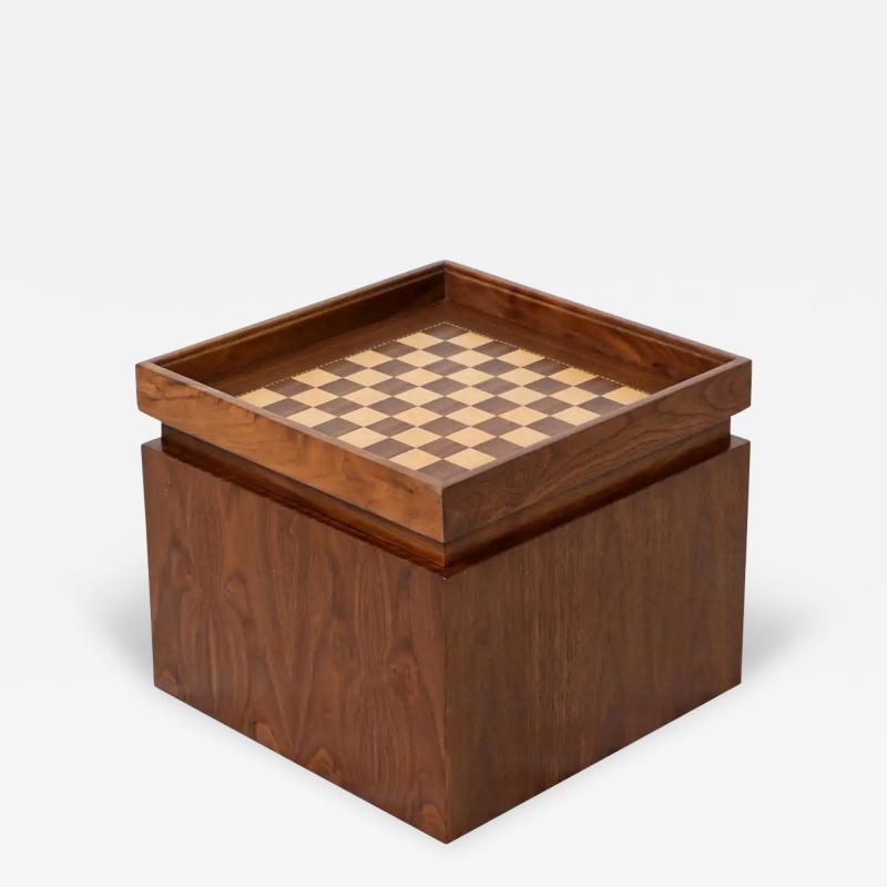 John Keal John Keal Chess Box Side Table for Brown Saltman