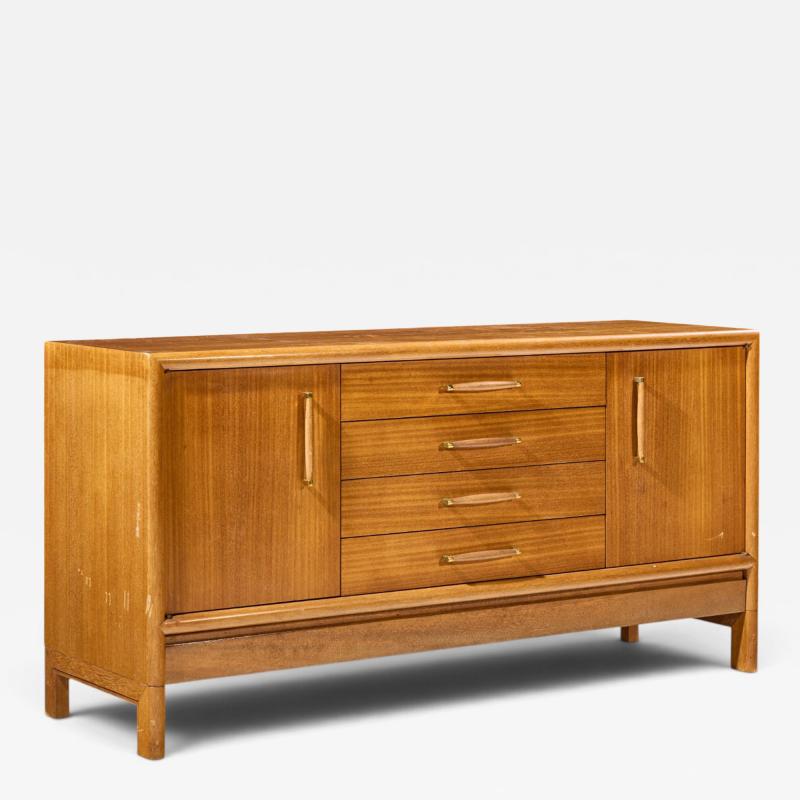 John Keal John Keal for Brown Saltman Mid Century Bleached Mahogany Credenza