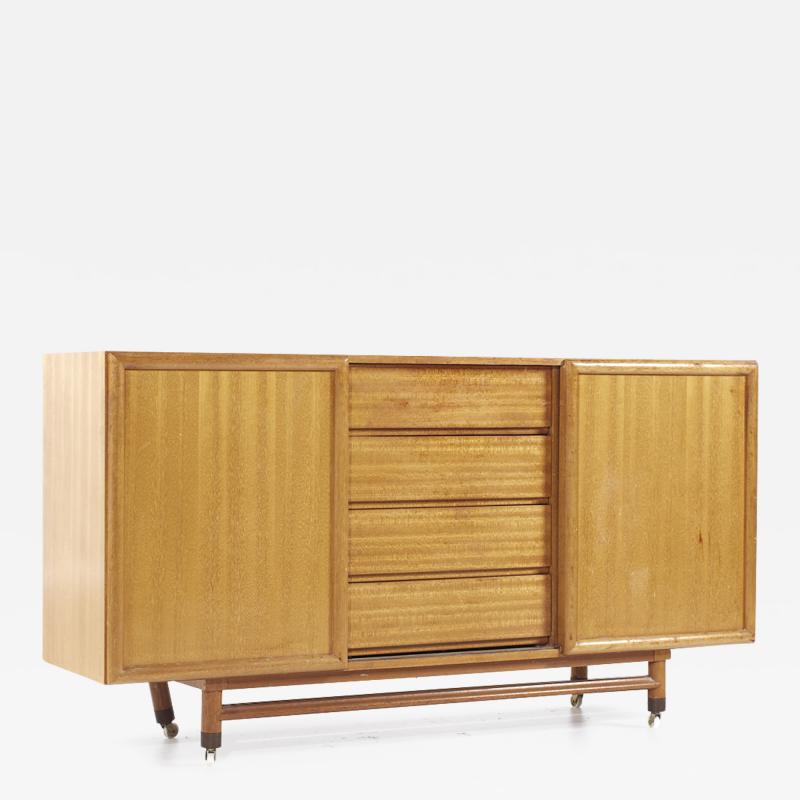 John Keal John Keal for Brown Saltman Mid Century Bleached Mahogany Lowboy Dresser