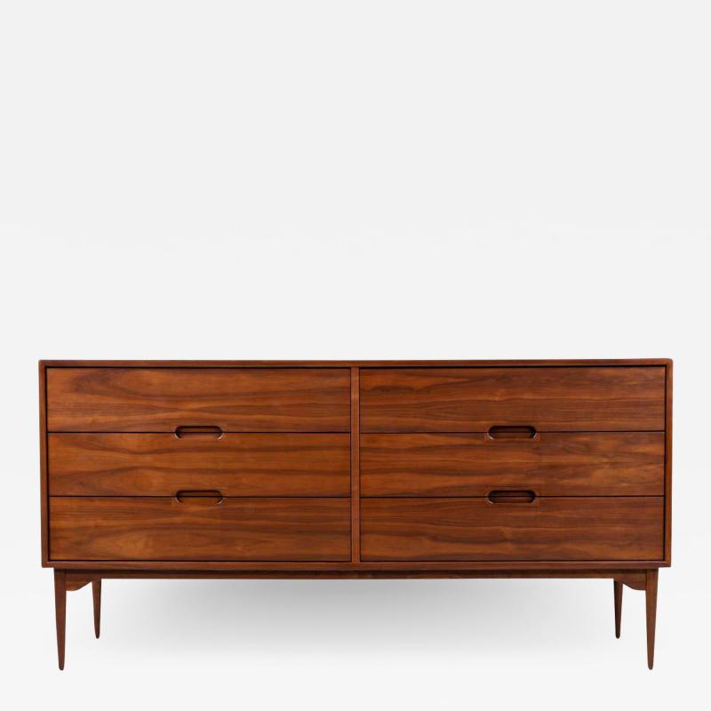 John Keal Mid Century Modern Walnut Dresser by John Keal for Brown Saltman