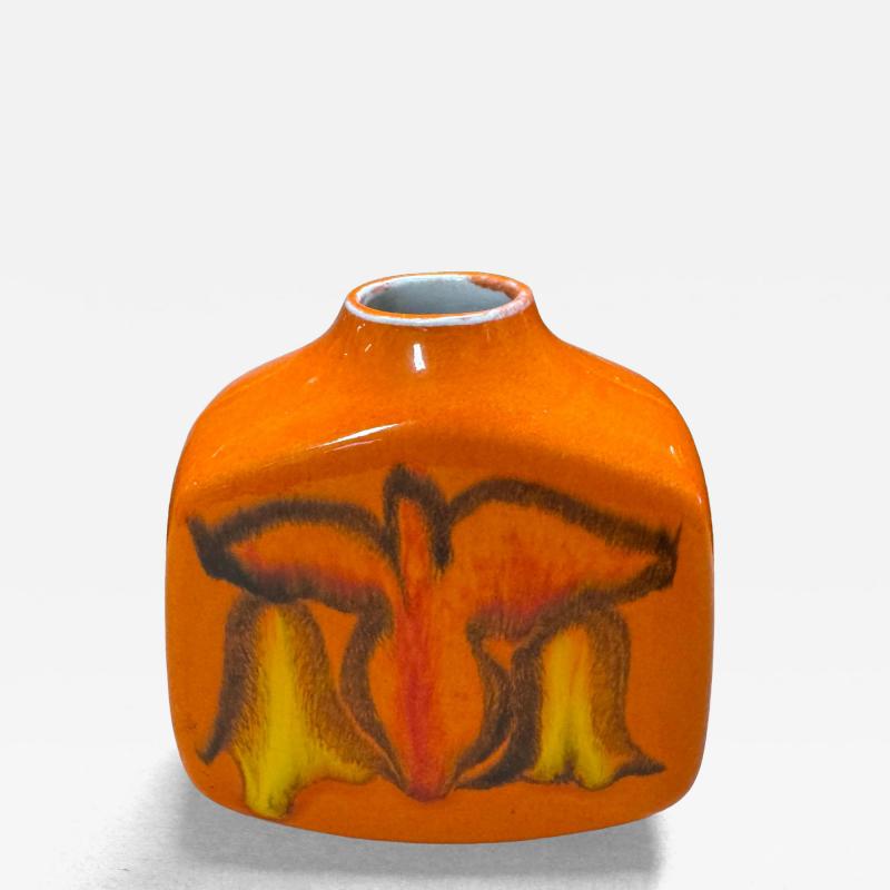 John Poole Vintage Poole Mid Century Art Pottery Flask Vase UK