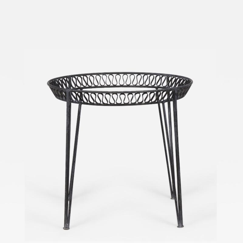 John Salterini John Salterini American Mid Century Iron Outdoor Ribbon Circular Dining Table