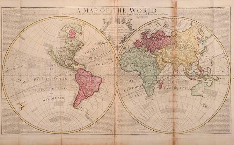 John Senex A Map of the World by John SENEX
