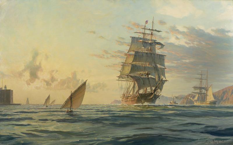 John Stobart Clipper Ship Dashing Wave Entering the Golden Gate San Francisco