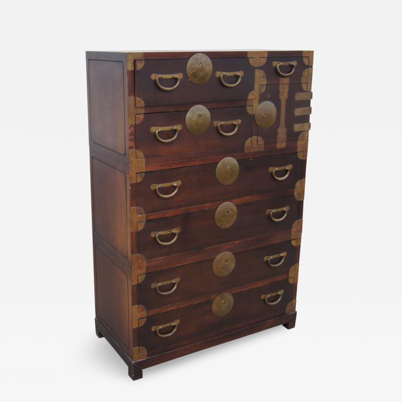 John Stuart Campaign Style Chest of Drawers by John Stuart