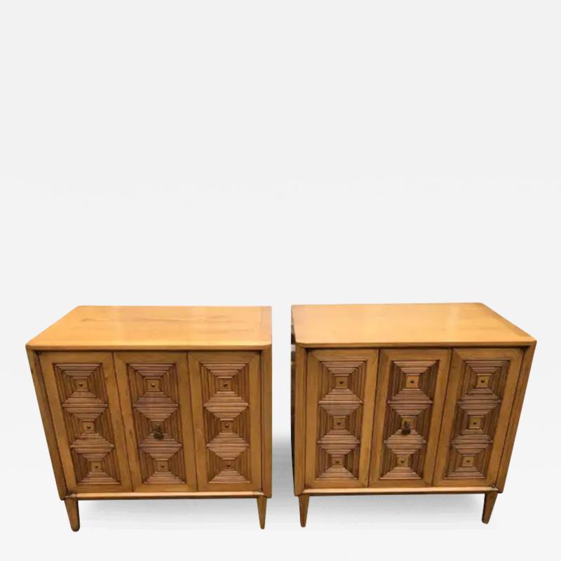 John Stuart Exciting Pair John Stuart CasaLuda Collection Bachelors Chest Mid Century Modern