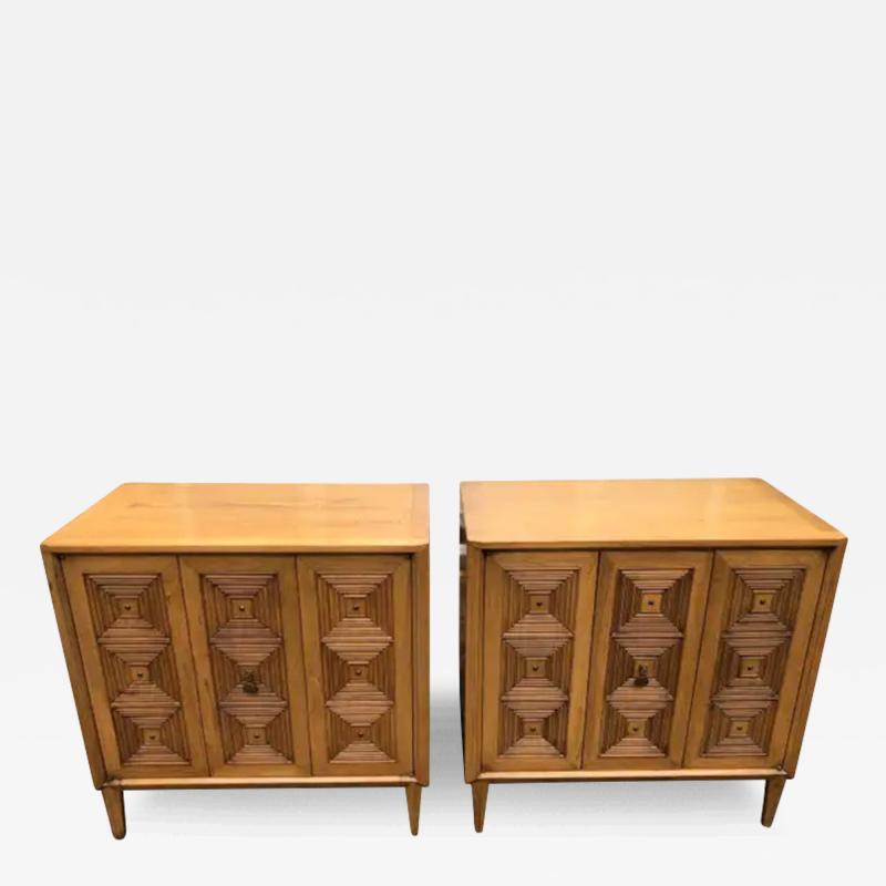 John Stuart Exciting Pair John Stuart CasaLuda Collection Bachelors Chest Mid Century Modern