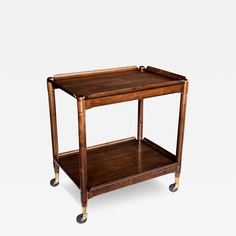 John Stuart John Stuart 1950s Collapsible Bar Drinks Cart with Removable trays