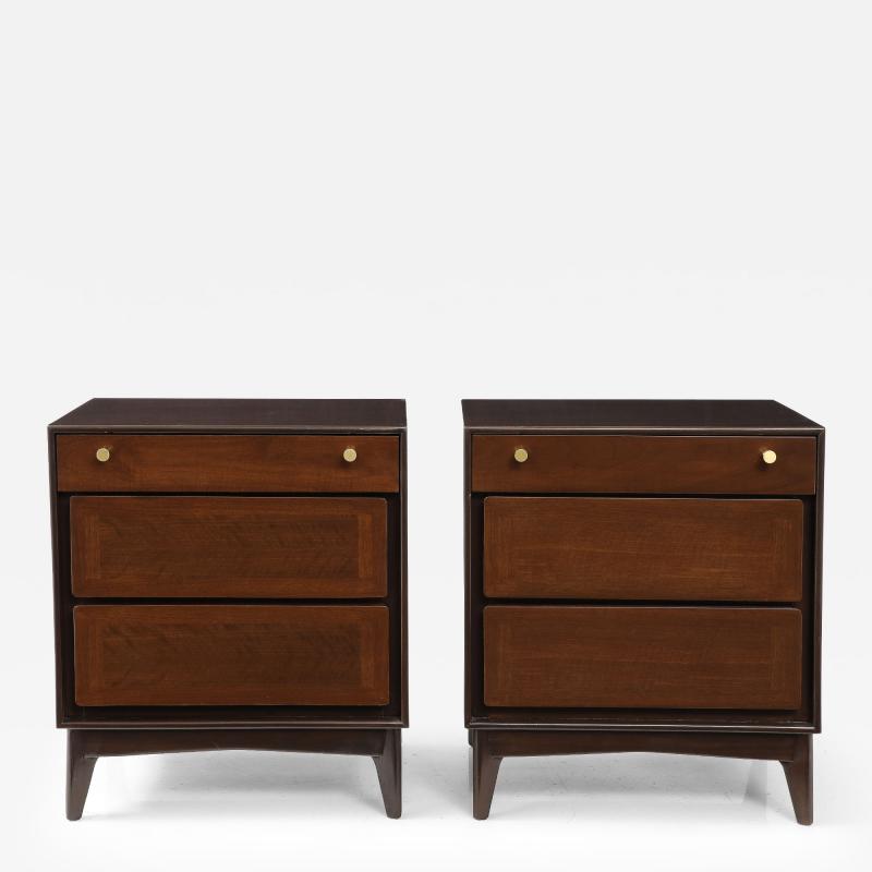 John Stuart John Stuart Walnut Nightstands