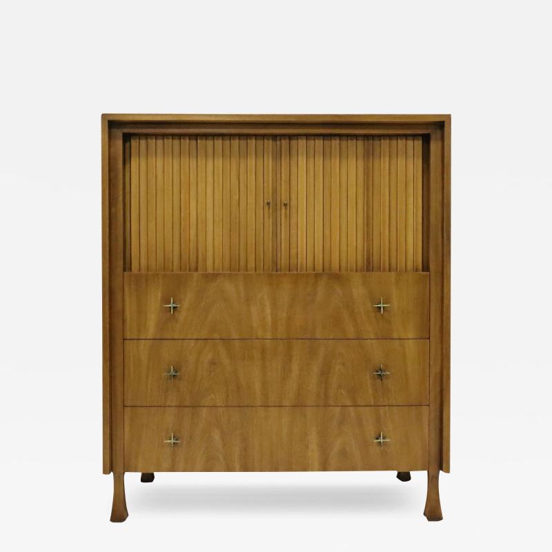 John Stuart John Stuart for Widdicomb Chest of Drawers with Tambour Doors