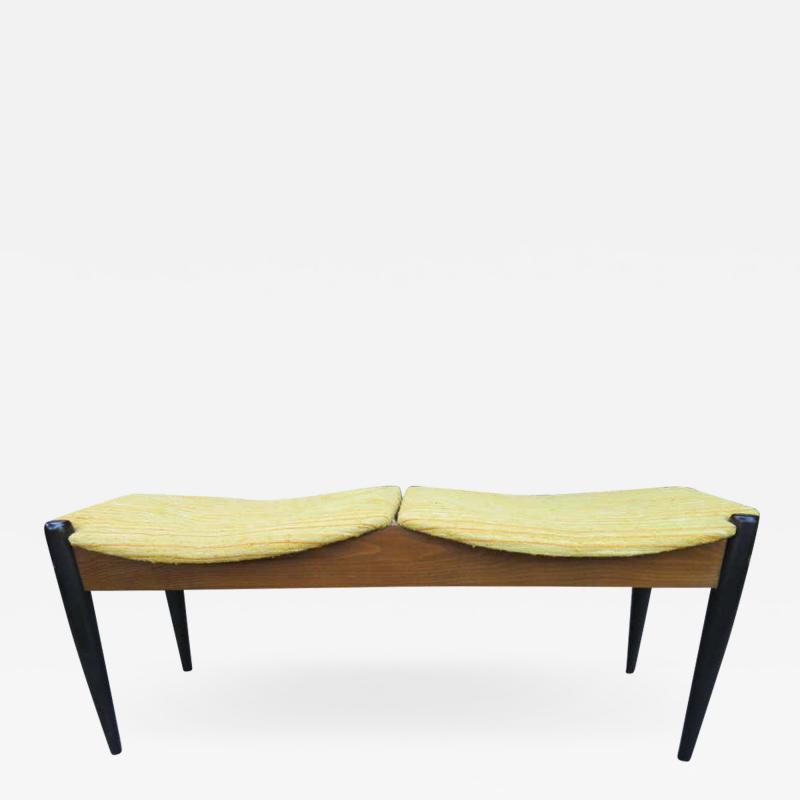 John Stuart Lovely Mid Century Modern Two Seat Bench by John Stuart