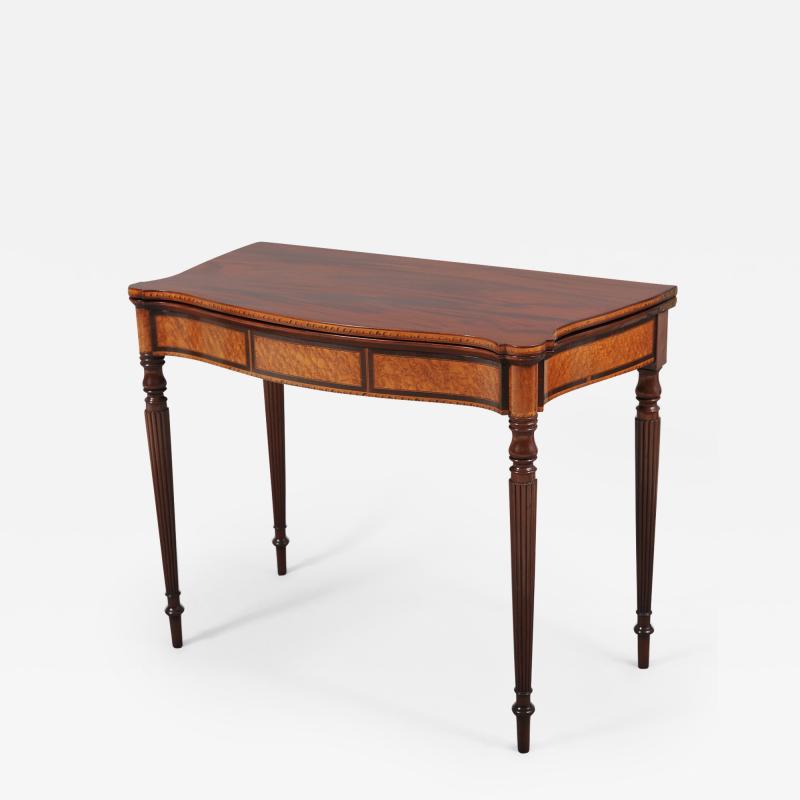 John & Thomas Seymour - Federal Serpentine-Front Card Table