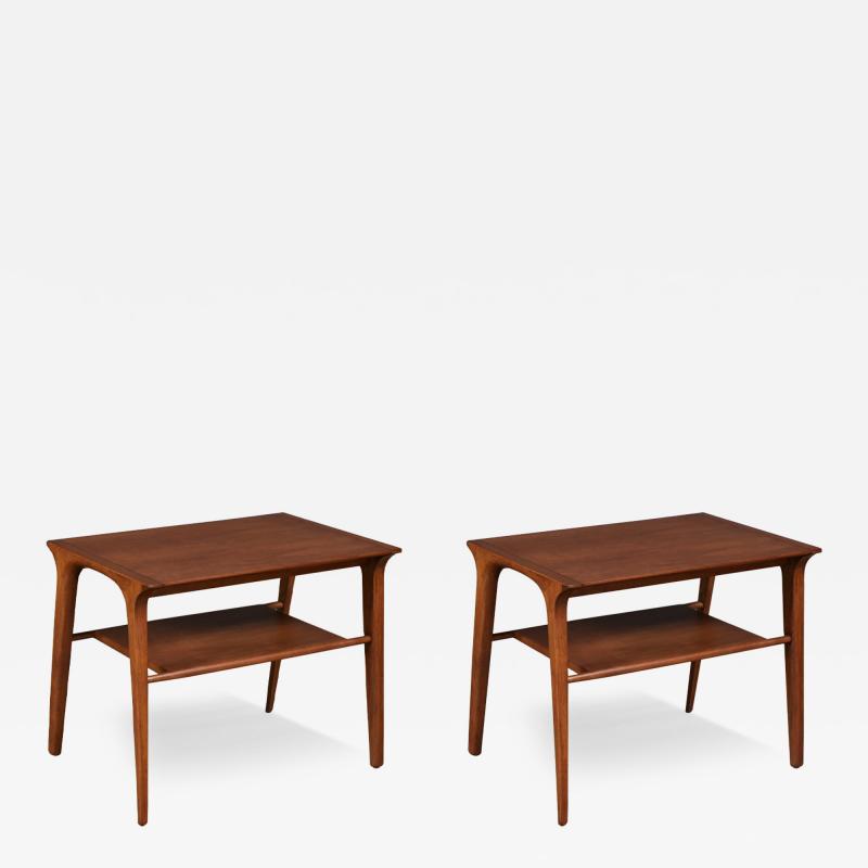 John Van Koert John Van Koert Profile Two Tier Side Tables for Drexel