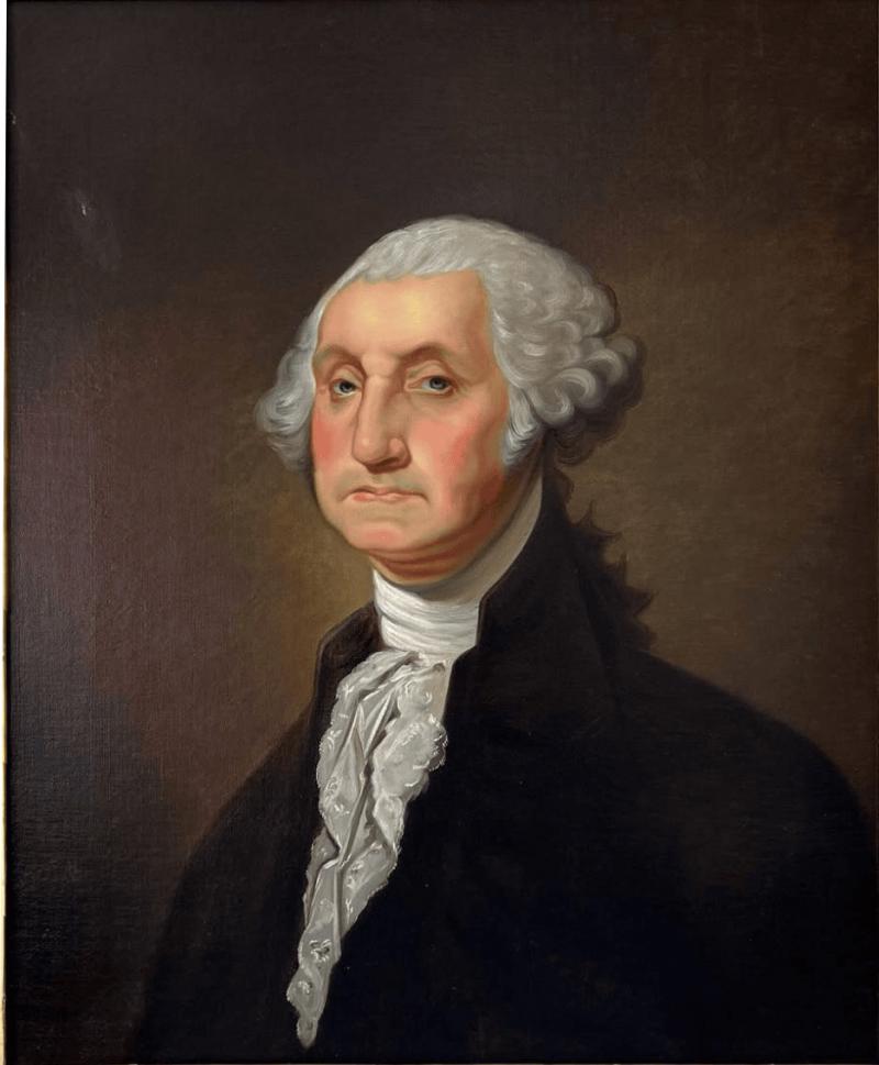 John Vanderlyn Portrait of George Washington after the Athanaeum Portrait 